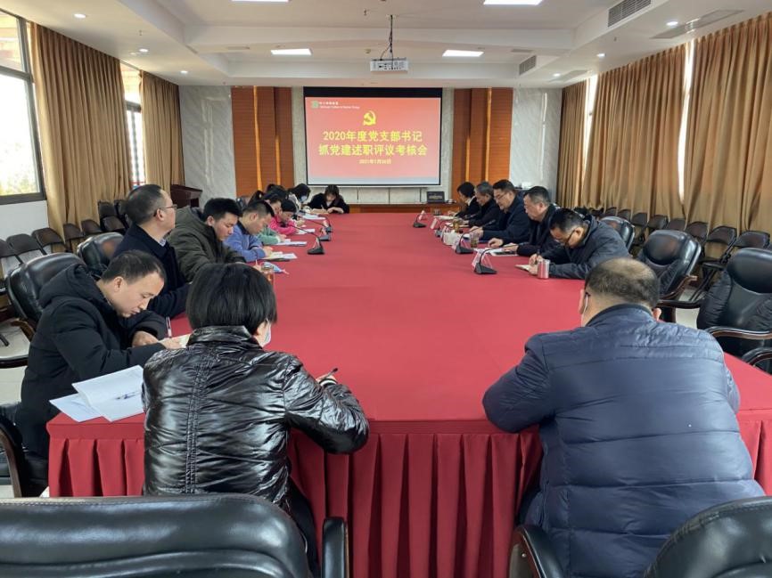 我司党委召开2020年度党支部书记  抓党建述职评议考核会