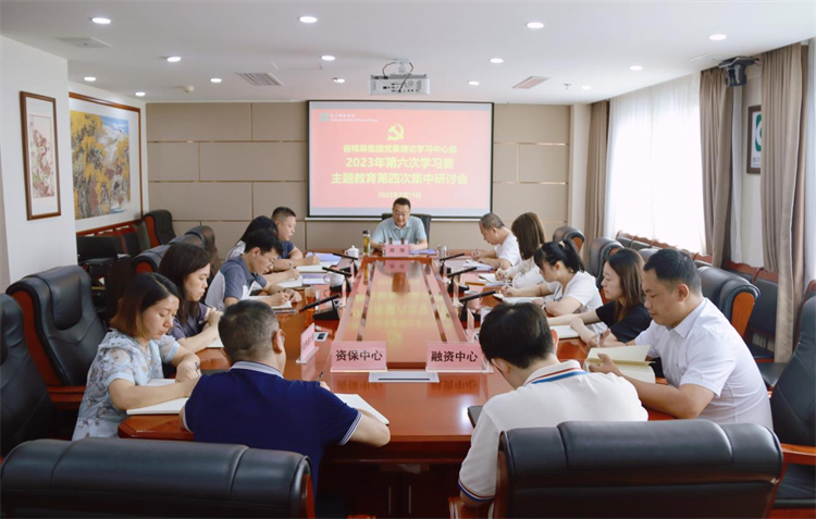 澳门银银河7163召开党委理论学习中心组2023年第六次学习暨主题教育第四次集中研讨会